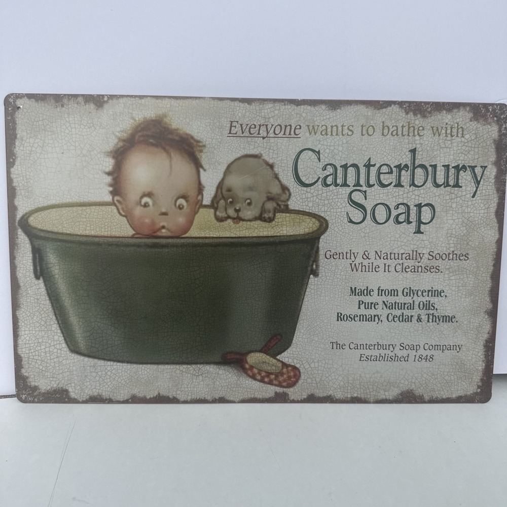 Metal Sign Jack and Friends Sign Canterbury Soap